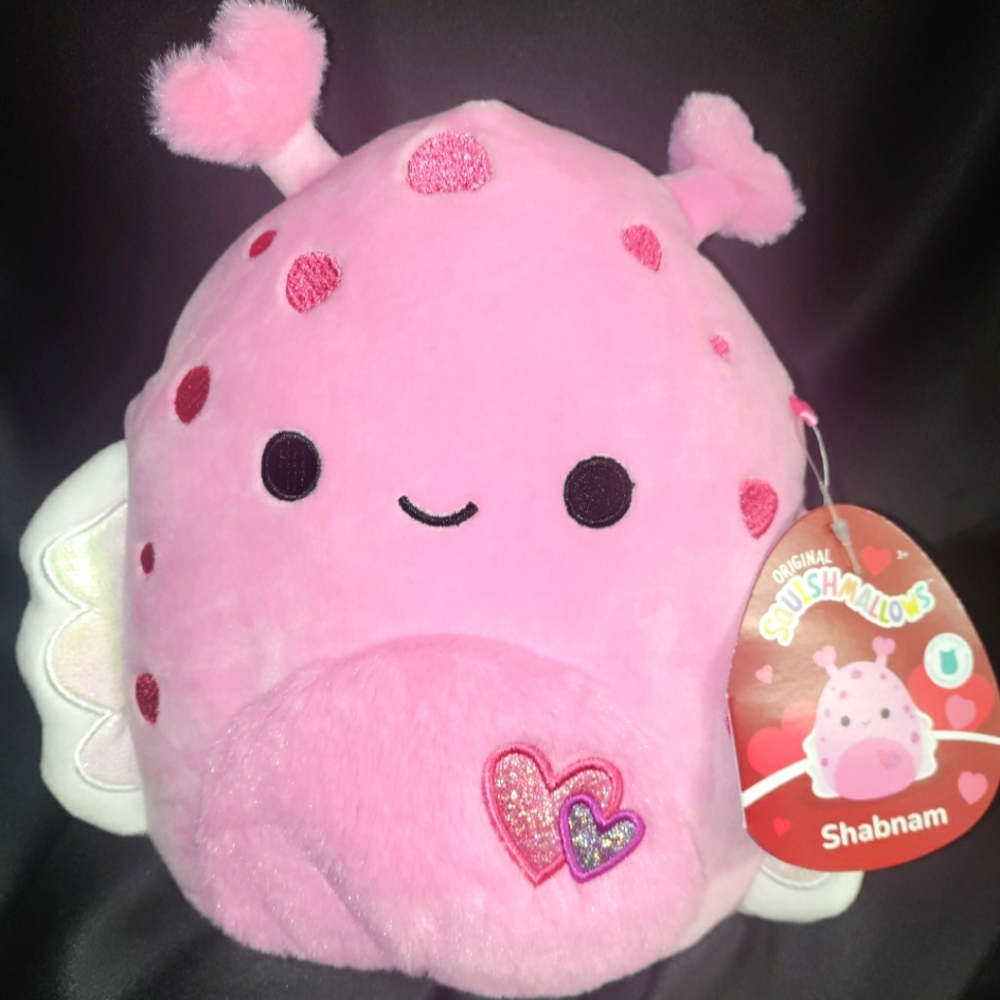8" Shabnam the Valentine's Day Slug FTM Squishmallow.